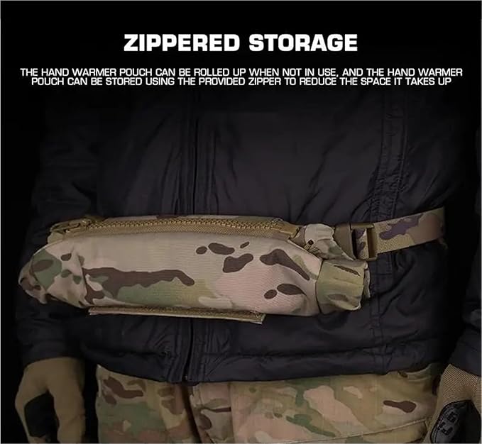 Winter Hand Warmer Pouch Waterproof Windproof Camping Hiking Protective Gloves Waist Bag