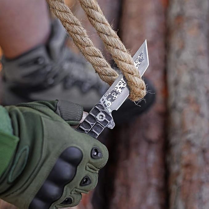BGT VG-10 Damascus Folding Pocket Knife Custom Knives for Outdoor Camping FishingGift for Man Husband Dad