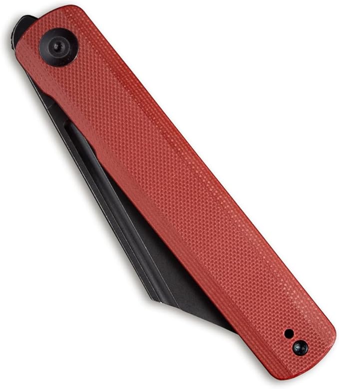 SENCUT Bronte Folding Pocket Knife with Front Flipper Opener 3.38 Inch Blade Burgundy G10 Handle SA08D