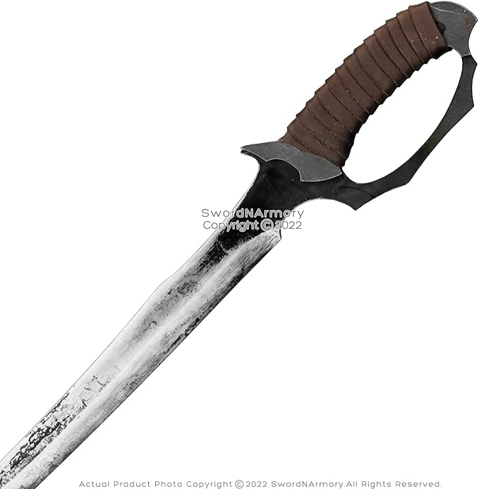 Munetoshi 33.5” Saber Machete Manganese Steel Battle Ready Full Tang with Leather Sheath