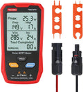 FrogBro Upgrade Solar Panel Tester Meter Photovoltaic Multimeter 800W Solar MPPT Meter with Large Ultra Clear LCD Smart MPPT Open Circuit Voltage Troubleshooting Utility Tool for Solar PV Testing