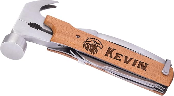 Custom Bulk Multitool Father Gifts for Christmas Gift for Fiance for Him for Old Man Pocket Knife Multi Tool Functional Unusual Fishing Gifts Stuffers Useful Tools for Men Boys Hunting Gift