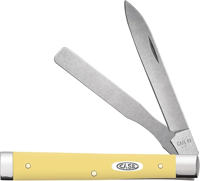 Case XX Pocket Knife YELLOW SYNTHETIC SS BABY DOC Item #81087-3282SP SS - Length Closed: 2 7/8Inches