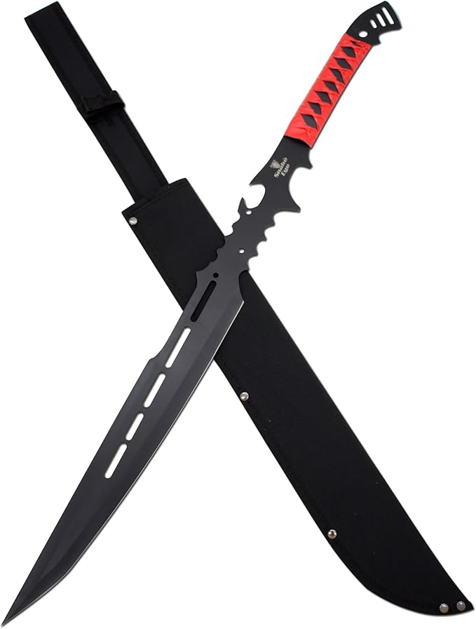 Snake Eye Tactical Fantasy Sword w/Nylon Sheath Machete Outdoors Camping