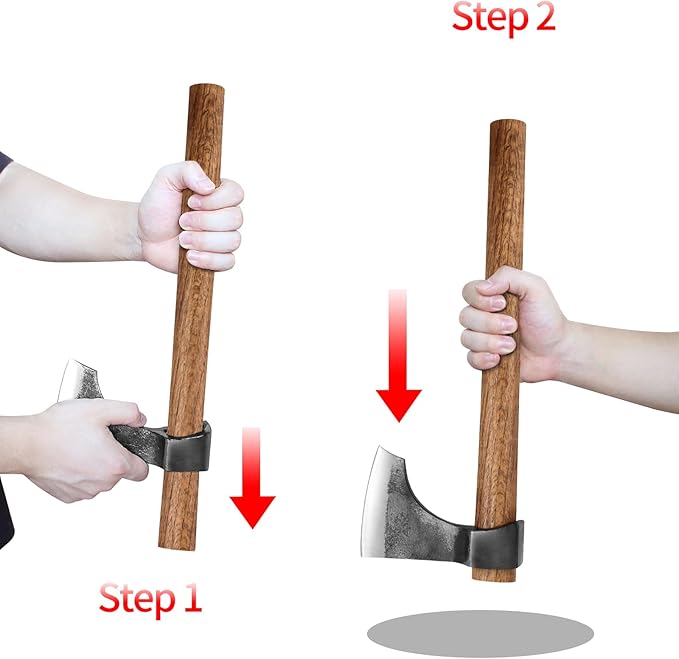 Throwing Axe Set 16.5 Throwing Tomahawk with 1065 High Carbon Steel &amp Wooden Handle Perfect for Axe Throwing Game for Backyard Competition and Recreation