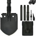 iunio Camping ShovelShovel Folding Portable Multitool Foldable Entrenching Tool Collapsible Spade for Backpacking Trenching Hiking Survival Car Emergency