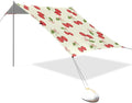xigua Cherry Beach Tent Sun Shelter with Carrying Bag - Silver Coated Oxford Fabric Beach Canopy for Beach Camping Fishing - Includes Windproof Ropes Sandbags &amp Stakes