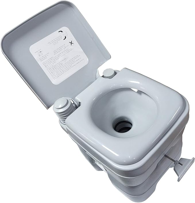SMT- 5 Gallon 20L Portable Toilet Flush Travel Camping Commode Potty Outdoor/Indoor