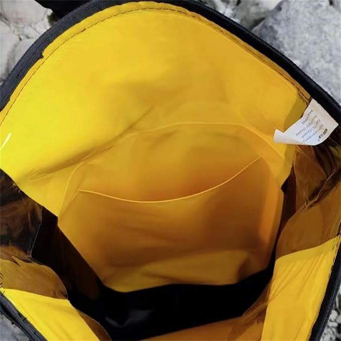 Generic Waterproof Backpack Kayak Dry Bag Backpack Waterproof 30L Lightweight Roll Top Dry Bag for Boating Surfing Camping (Yellow30L)