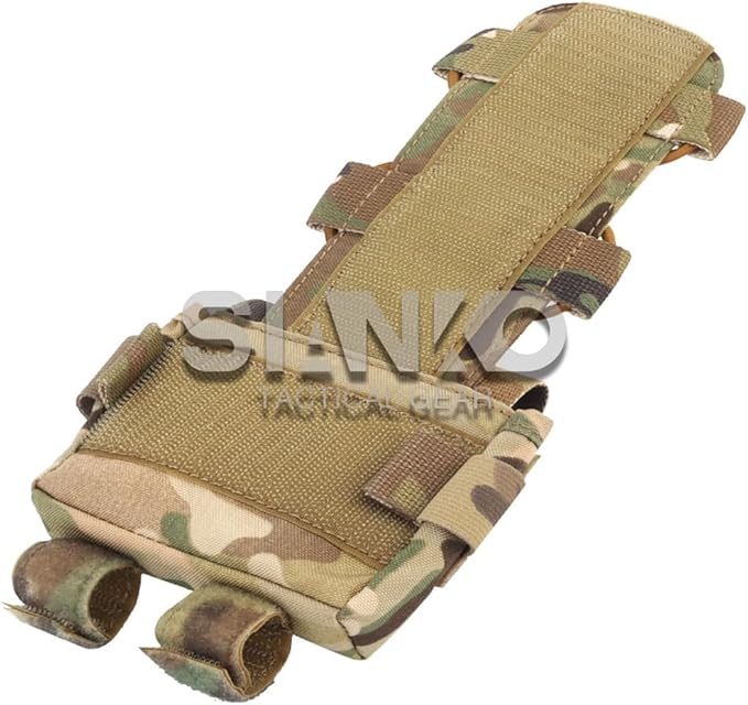 Tactical Battery Pouch Helmet Battery Pack Case Storage/Counterweight Bag Removable Elastic Pouch For FAST/MICH MK/AF Helmet (Multicam)
