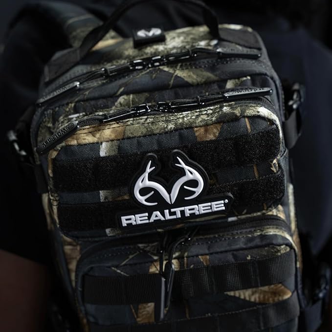 WOLFpak 9L Tactical Sling Bag |Concealed Carry CCW Backpack | Military Crossbody EDC Daypack Molle Chest Shoulder Pack for Hiking Travel Work | (Realtree Edge Black)
