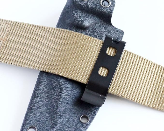 1PC Pocket Clip with 2 Sets Screws Fits for Knife Sheath Custom Stainless Kydex Clip Waist Clip for Small Straight Knife
