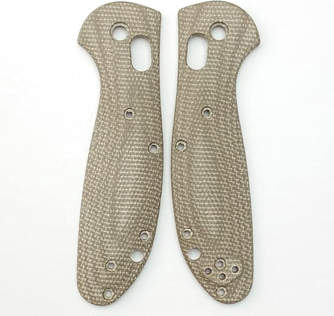 1Pair Micarta Scales with 3 Sets Screws Fit for Griptilian Mini 555 556 557 CNC Handle Patch DIY Accessory