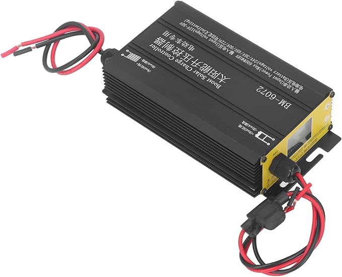 Boost MPPT Solar Charge Controller 600W 12-50V Input LCD Display with Overcharge Protection Short Circuit Protection for 36V 48V 60V 72V Batteries Solar Charge Regulator