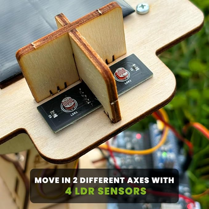 SolarX V2: Sun-Tracking Solar Panel DIY Kit with Arduino Nano Solar Sun Tracker Sytem with Electronic Components Educational Sun Tracker Kit Solar Coding Kit