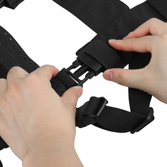 Tactical Pouches Chest Pack with Triple Magazine InsertMOLLE Chest Rig with Placard Hook Loop