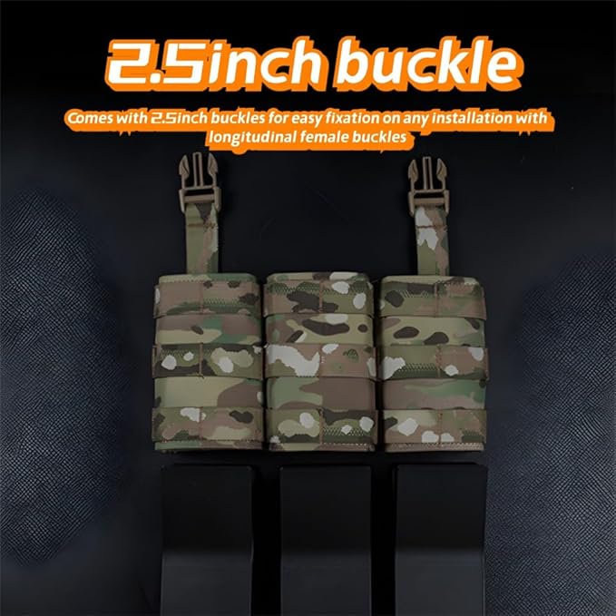 FAST Triple 7.62 Function Pack Panel Tactical Equipment Buckle Accessory Nylon Material 25.5 * 13cm For Team Activities Games