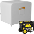 Generator Cover 32”L x 24”W x 24”H Heavy Duty Waterproof 420D All-Weather Generator Cover with Storage Pocket Compatible with Most Generators 5000-10000 Watt (Gray)