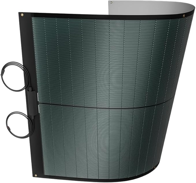 BougeRV Yuma 100W CIGS Thin-Film Flexible Solar Panel The Most Flexible Anti-Shading Solar Panel with Pre-Punched Holes for Easy Installation