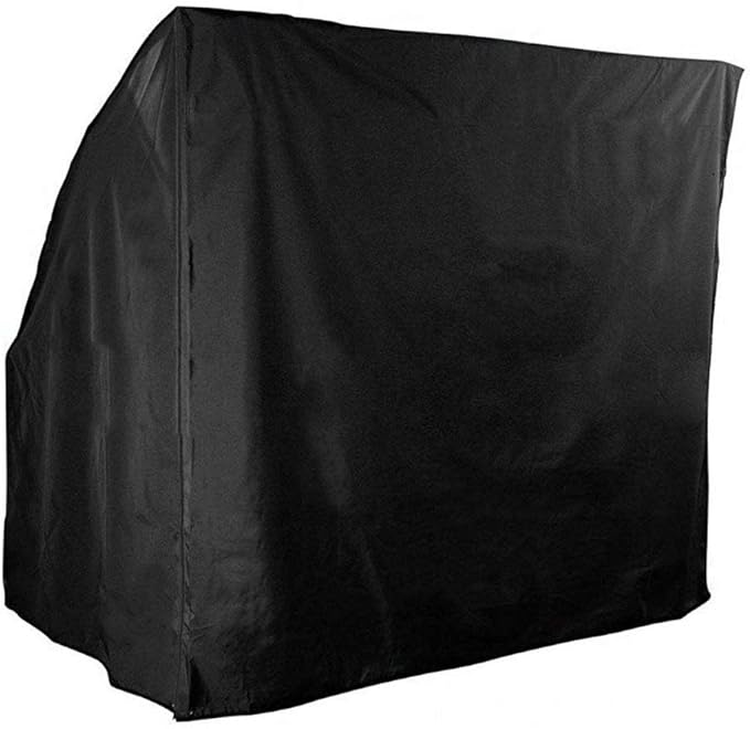 Outdoor Garden Patio Swing Cover Waterproof 3 Seater Hammock Cover Sun Loungers Protection Black 220x170x145CM