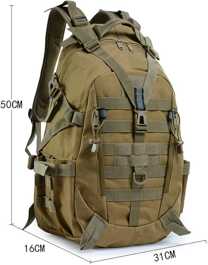 Outdoor Sports Pack Hiking Bag Tactical Rucksack Camo Knapsack Combat Camouflage Tactical 25L Molle Backpack