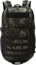 Genérico Compatible For Outdoor Tactical Backpacks Large Capacity Waterproof Multi Functional Backpack Trekking Camping(Black-cp)