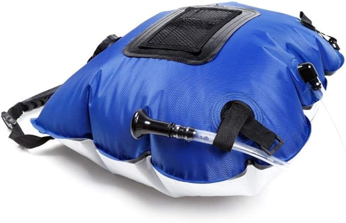5-Gallon PVC Folding Portable Solar Shower Bag 20L Water Bag for Outdoor Camping Shower Bathing Bag with Thermometer