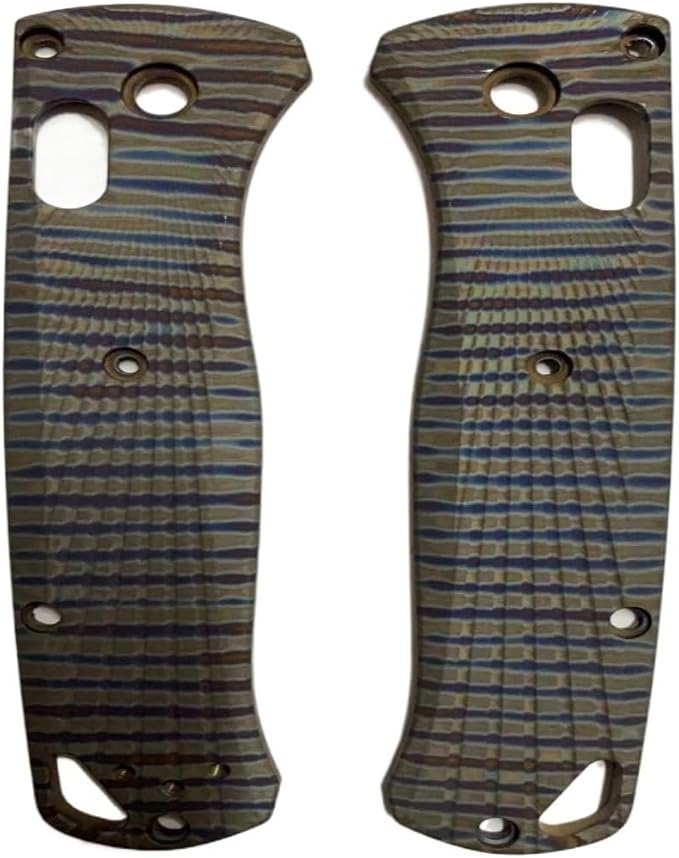 1 Pair Scales Handle Patch Fits for Benchmade Bugout 535 CNC Titanium Knife Handle Patch Replacement