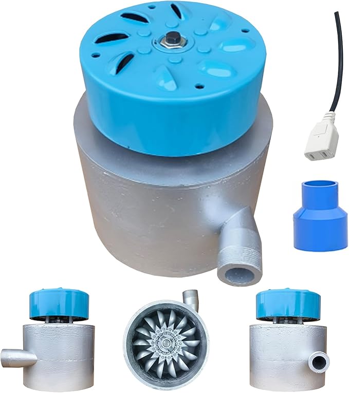 3000W Micro Hydroelectric Generator 110V-230V Portable Water Turbine Generator with Ballast and 110mm Inlet Fitting Water Turbine High Power Hydroelectric Generator for Home Outdoor3kw