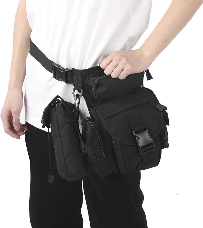 Drop Leg Bag Large Capacity Shoulder Bag Thigh Bag Pouch for Cycling Outdoor Camping Fashionable and sturdy Nylon Cloth Material Multi Functional Design