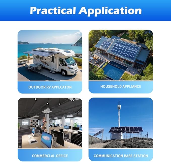Ampinvt 1000W Low Frequency Pure sine Wave Solar Inverter 12V DC to 120V AC with 30A MPPT Solar Controller &amp 15A Battery AC Charger Compatible with Lifepo4 Battery for Home BackupOff-Grid Livin