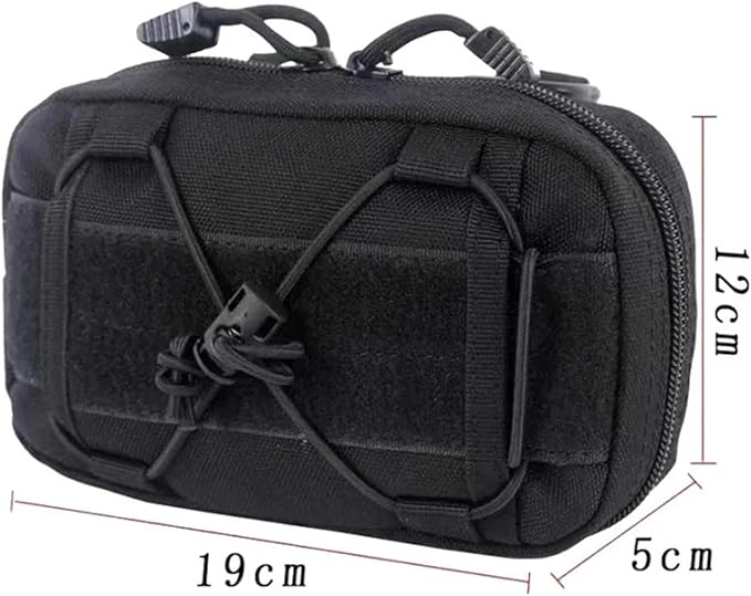 Tactical Molle Horizontal Admin Pouch Utility Orgaznier Bag Outdoor Sports Hunting Bag Backpack Vest Accessories Bag