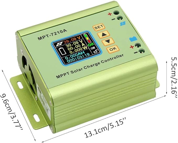 Digital MPPT Solar Charge Controller for Lithium Battery 24V / 36V / 48V / 60V / 72V Battery Pack Output 0-10A MPT-7210A