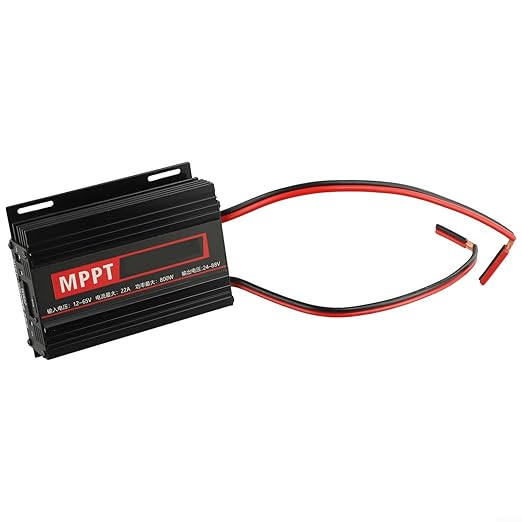 for MPPT Solar Boost Controller Charger 800W with LCD Display for 24V/36V/48V/60V/72V Batteries USB Output Aluminum Alloy Housing Over- Protection