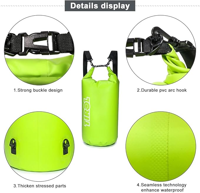 Encell Waterproof Dry Bag Outdoor 10L/20L/30L Floating Dry Sack for TravelSwimmingBoatingKayakingFishingCampingBeach