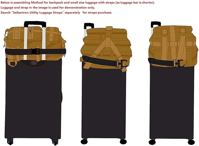 Seibertron Falcon Water Repellent Hiking Camping Backpack Compact Pack Summit Bag Khaki 37L