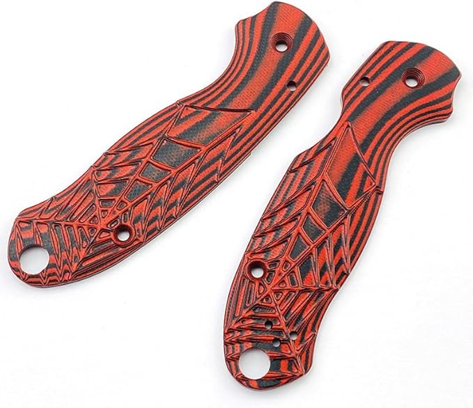 1 Pair Knife Handle Patch Fits for Spyderco para 3 C223 Custom G10 Scales Handle