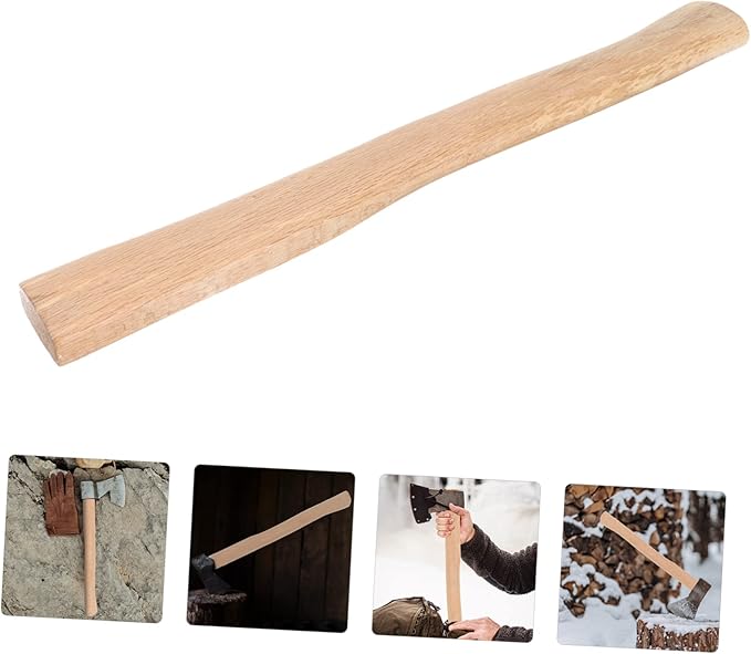 Wooden Axe Handle Replacement for Outdoor Chopping Sturdy Anti-Slip Grip Suitable for Hatchets and Firewood Splitting