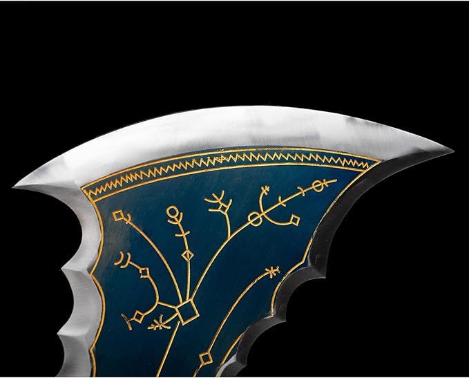 God of War Sword/6.6lb The Blades of Chaos （2 Sets）/5.64lb Leviathan's Axe/Hand Forged high Manganese Steel/Collection Role-Playing Gifts