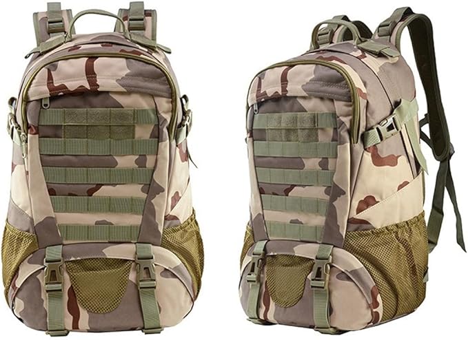 Military Tactical Backpack for Men Hiking Day Pack Molle Military Rucksack Waterproof EDC Bag (San Sha)
