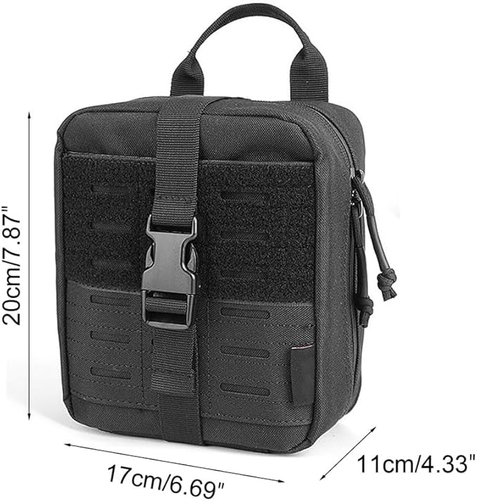 Tactical MOLLE Admin Bag Waterproof Tactical Molle Pouch Breathable Modular Tool Pouches for Sports Hiking Camping Traveling