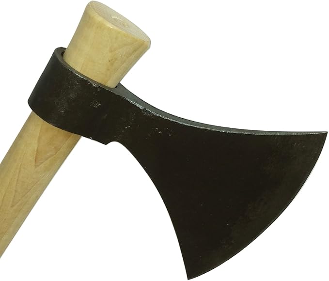 Viking Throwing Axe - 19 Hand Forged High Carbon Steel - 100% Guaranteed from Defects