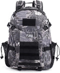 Tactical Military Assault 30L Travel Backpack Army 3-Day Assault Pack for Camping Hunting Trekking Outdoor Survival Molle Bag with Multi-Compartment Storage Pantone Black