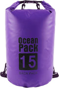 Waterproof PVC Meshes Backpack for Adventure Practical Rope Closure Dry Bag Outdoor Daypack with Shoulder Strap