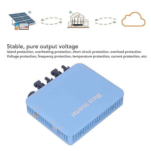Yunseity Micro Inverter 120V 230V Solar Grid Tie Inverter IP65 DC to AC Control Pure Sine Waving Inverter MPPT Solar Input 20V-60V Output 80V-280V for Solar System