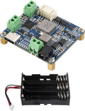 Waveshare Solar Power Manager Module (D) Solar Charge Controller USB Supports 6V~24V Solar Panel and Type-C Power Adapter 5V/3A Regulated Output with Battery Holder (Batteries are Not Included)