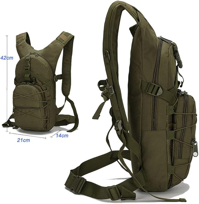 Outdoor Sports Pack Hiking Bag Tactical Rucksack Camo Knapsack Combat Camouflage Tactical 20L Backpack - Tan