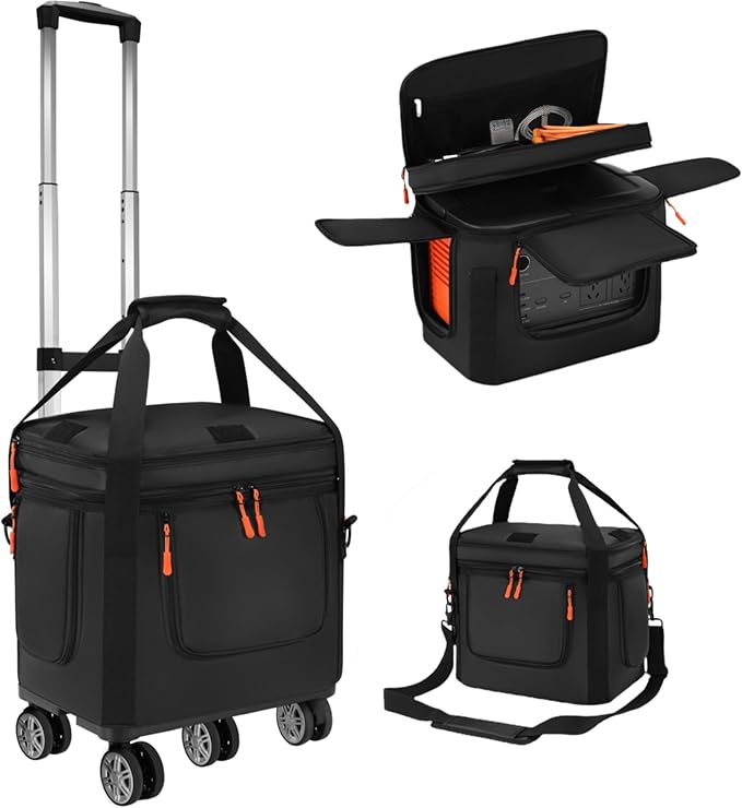 Carrying Case Compatible with jackery 1000 v2Generator Covers with Wheels and Pull Rods Compatible with jackery portable power stationCarrying Bag Compatible with Jackery Explorer 1000 V2 ﻿