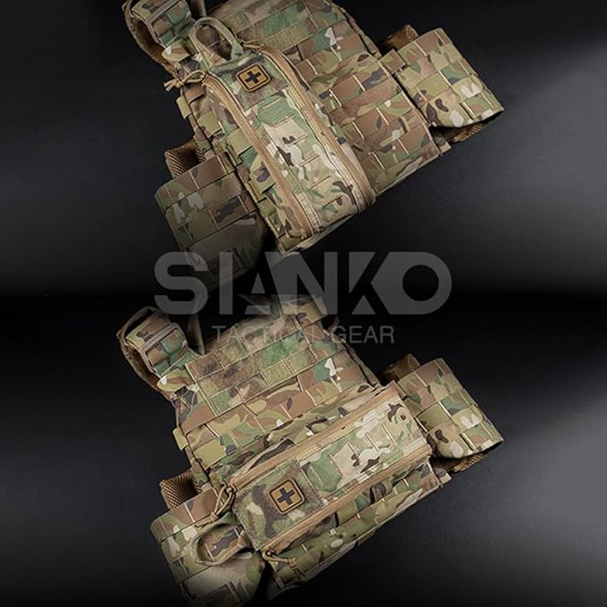 Quick Release Tactical MOLLE IFAK PouchMedical Emergency Airsoft First Aid Kits/EMT BagFor Outdoor Sport Hunting Airsoft