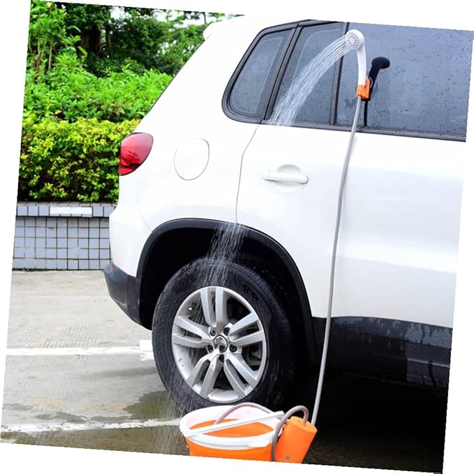 1Set Shower for Outdoor Camping Travel Hiking Lightweight and for Use Orange